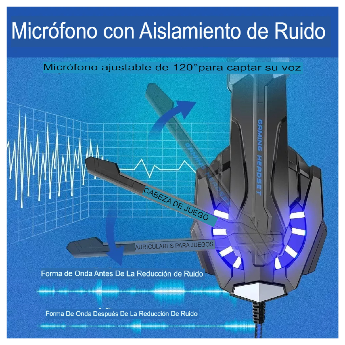 Audífonos Gamer Cancelling G9000